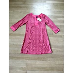 Cabana Life Women UPF 50+ Swim Cover Up Coral Tide Tunic Dress Size Large, NWT
